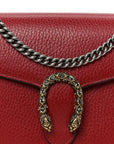 Calfskin Mini Dionysus Chain Wallet Hibiscus Red