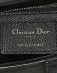 Grained Calfskin Saddle Bag Black