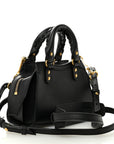 Smooth Calfskin Neo Classic Brass Hardware Nano City Crossbody Black