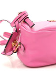 Lambskin Tag Bowling Bag Pink