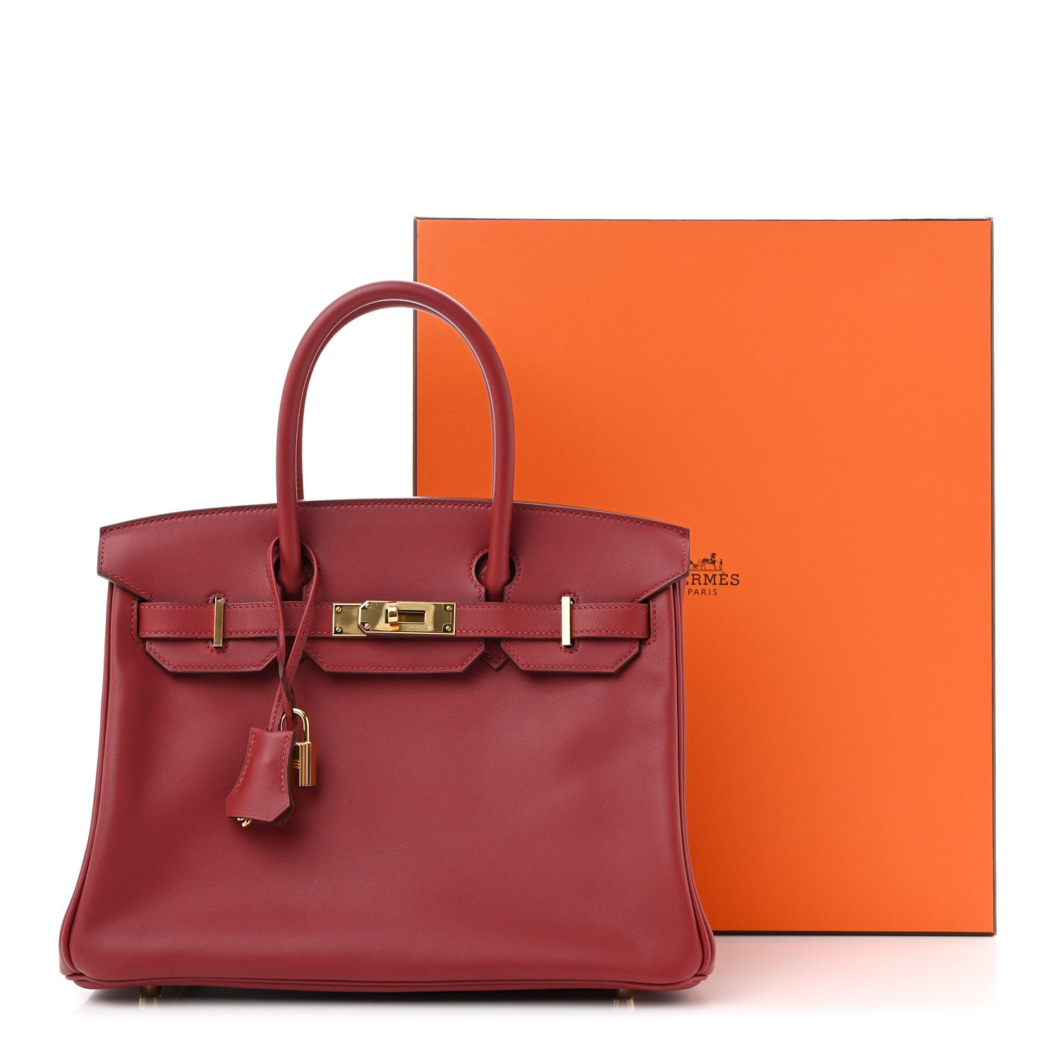 Veau Jonathan Birkin 30 Rouge Vif