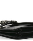 Pebbled Calfskin Small Dionysus Shoulder Bag Black