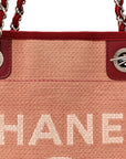 Canvas Mini Deauville Tote Red