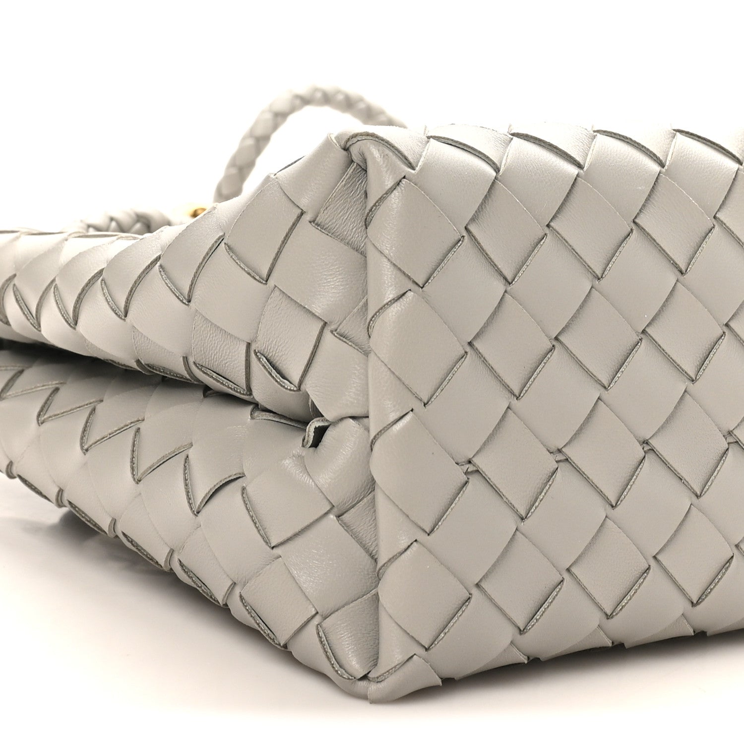 Nappa Intrecciato Small Andiamo Shoulder Bag Sterling