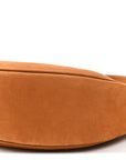 Suede Medium Strap Ava Triomphe Shoulder Bag Camel
