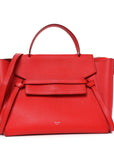 Grained Calfskin Mini Belt Bag Vermillion