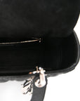 Grained Calfskin Cannage Medium Lady D1OR Black