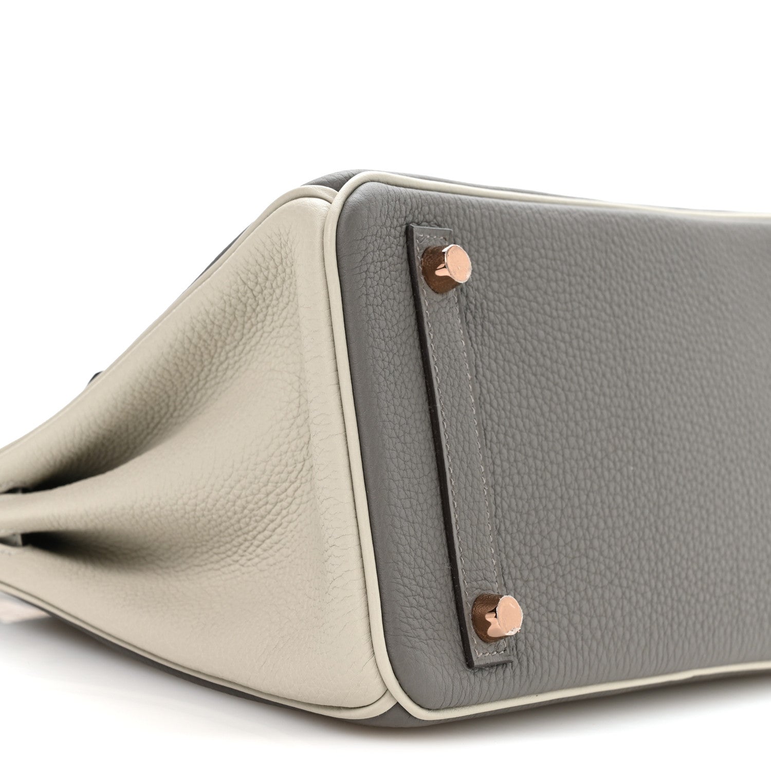 Togo Horseshoe Birkin 25 Etain Gris Perle