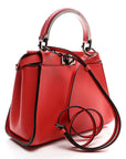Vitello Seta Nappa Mini Plexi Handle Peekaboo Iconic Satchel Pomodoro