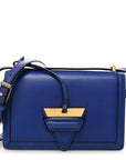 Calfskin Small Barcelona Shoulder Bag Royal Blue