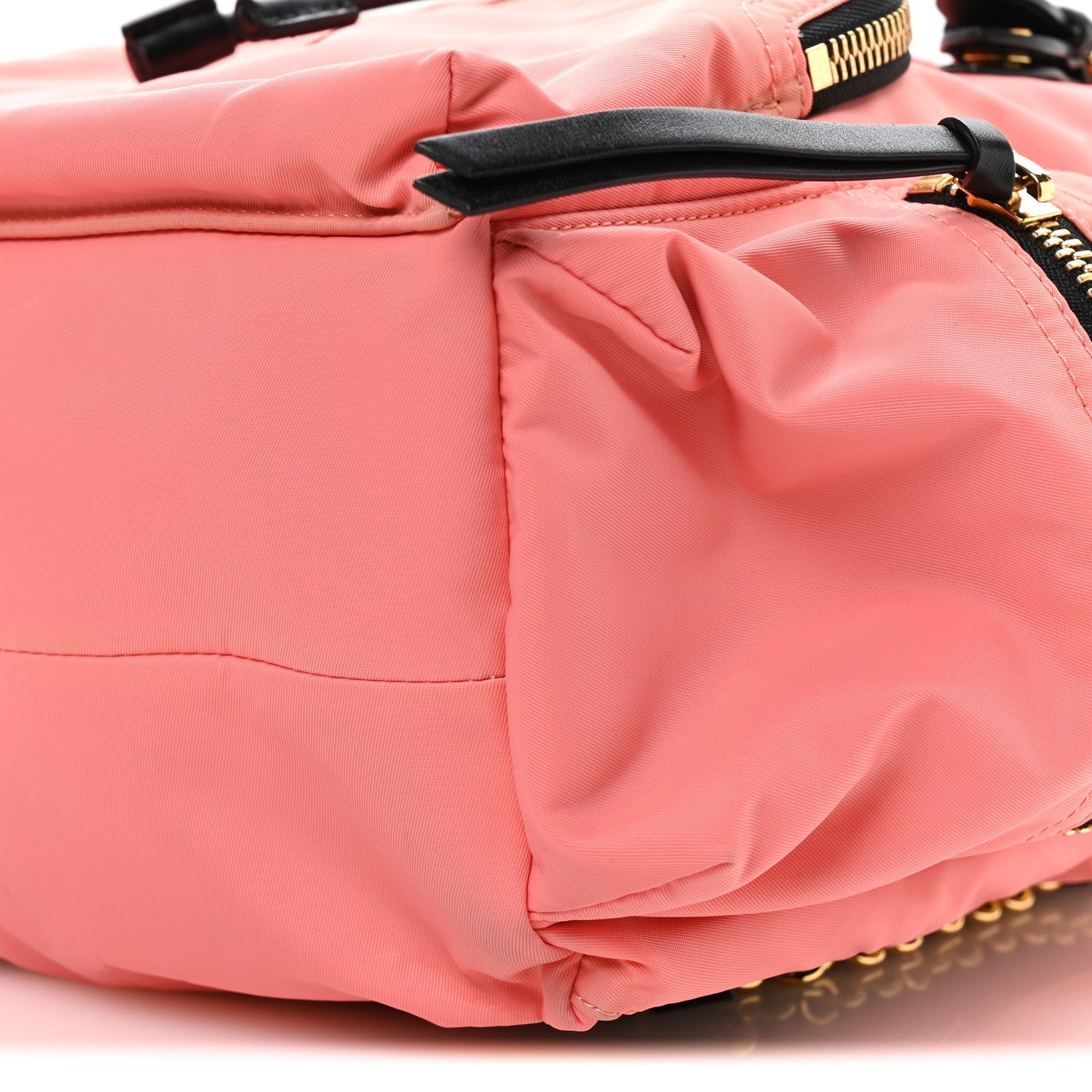 Nylon Medium Rucksack Backpack Bright Coral Pink