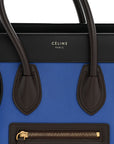 Smooth Calfskin Micro Tri-Color Luggage Indigo