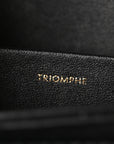 Shiny Calfskin Medium Triomphe Black