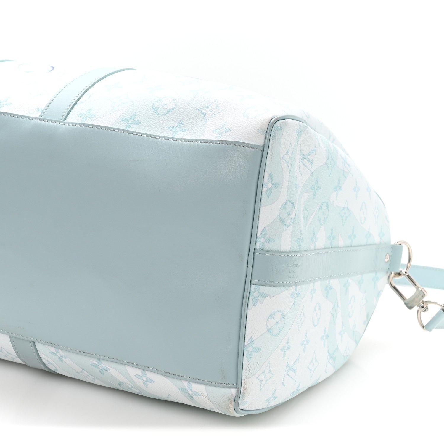 Monogram Aquagarden Keepall Bandouliere 50 Crystal Blue