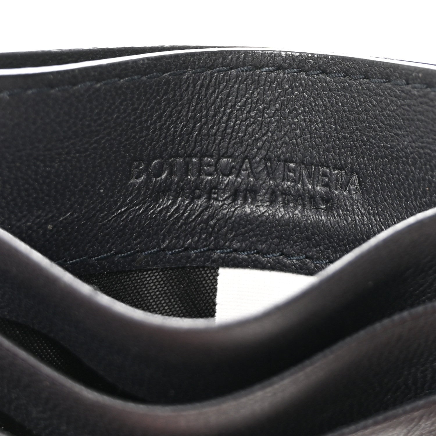 Nappa Intrecciato Card Holder Black
