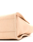 Mixed Fibers Small Deauville Tote Beige