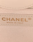 Caviar Small Studded Deauville Tote Ivory