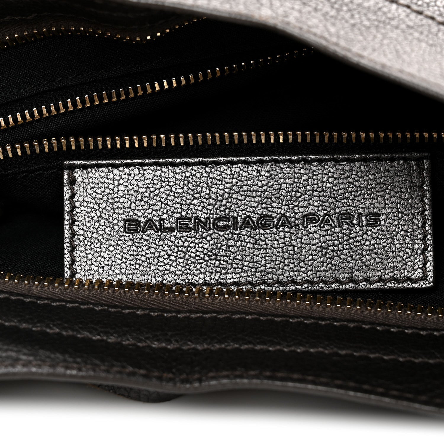 Pearlescent Goatskin Classic Gold Hardware City Bronze