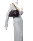 Calfskin The Pouch Chain Grape