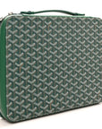 Goyardine Universal Companion Portfolio Green