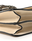 Textured Calfskin Crystal Small Dionysus Shoulder Bag Mystic White