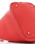 Taurillon Clemence Picotin Lock 22 MM Rouge Pivoine
