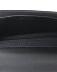 Lambskin Quilted Crystal Handle Wallet On Chain WOC Black
