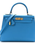 Epsom Kelly Sellier 28 Bleu Frida
