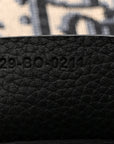 Grained Calfskin Oblique Saddle Messenger Black