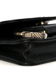 Caviar Quilted Business Affinity Clutch With Chain Black