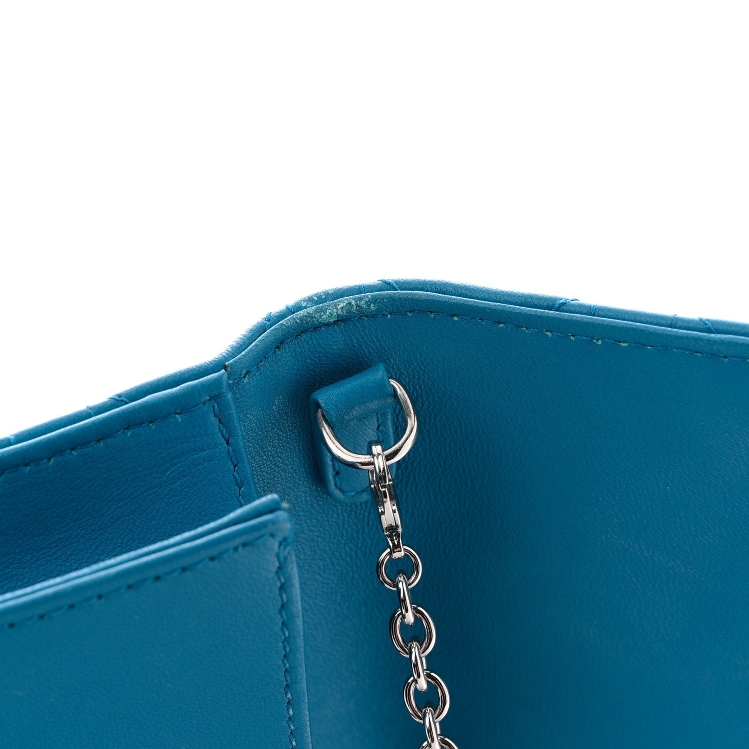 Lambskin Cannage Lady D1OR Convertible Clutch Blue
