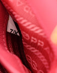 Saffiano Lux Micro Galleria Double Zip Tote Peonia