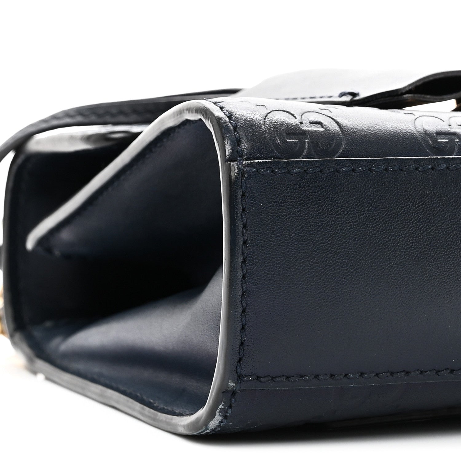 GCCIssima Small Padlock Shoulder Bag Blue Agata