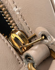 Calfskin Matelasse Monogram Lou Camera Bag Dark Beige