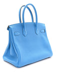 Togo BIRKIN 30 Bleu Zanzibar