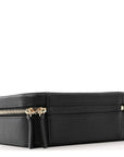 Caviar Quilted Medium CC Filigree Vanity Case Black