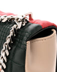 Lambskin Quilted Small Lola Bag Bright Red Orange