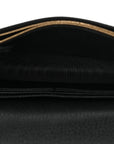 Calfskin Mini GG Marmont Chain Wallet Black