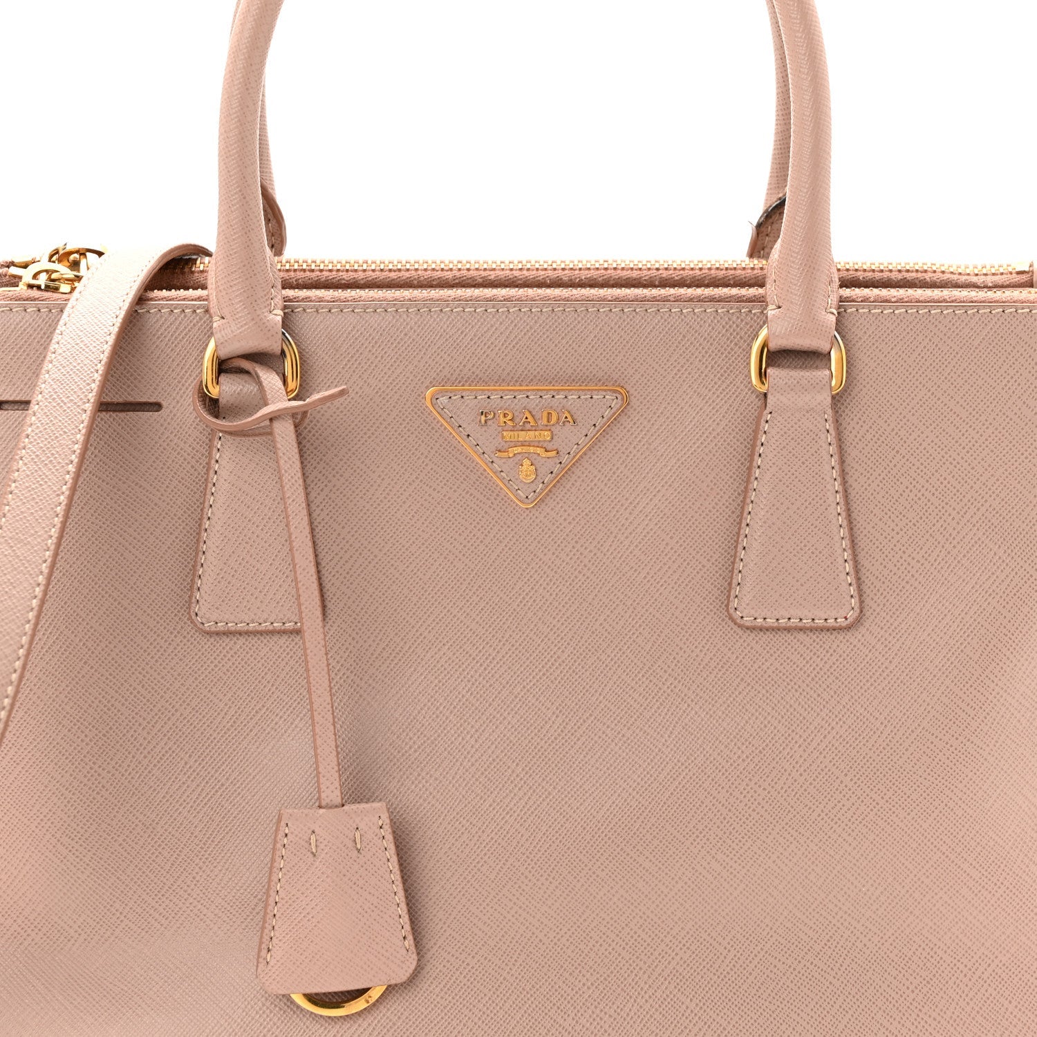 Saffiano Small Galleria Double Zip Tote Cammeo