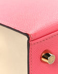 Epsom Bi-Color Horseshoe Kelly Sellier 25 Rose Azalee Craie