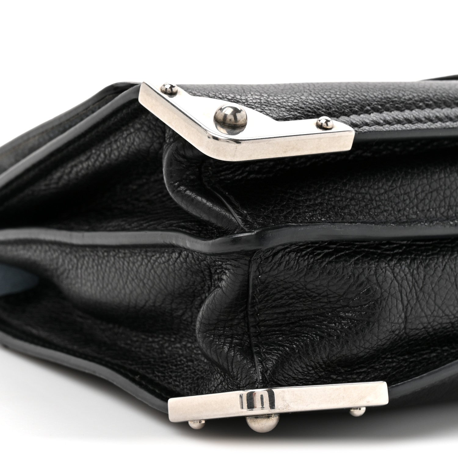 Glace Calf Soft Cahier Bag Black Astrale