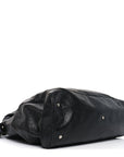 Agneau Classic Silver Hardware Weekender Black