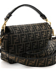 Fabric Jacquard FF 1974 Medium Baguette Tobacco Moro Black