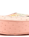 Snakeskin Ostrich Calfskin Small Jackie 1961 Hobo Pink Multicolor