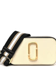 Saffiano Small Snapshot Camera Bag Cloud White Multicolor