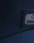 Caviar Quilted Small Double Flap Blue