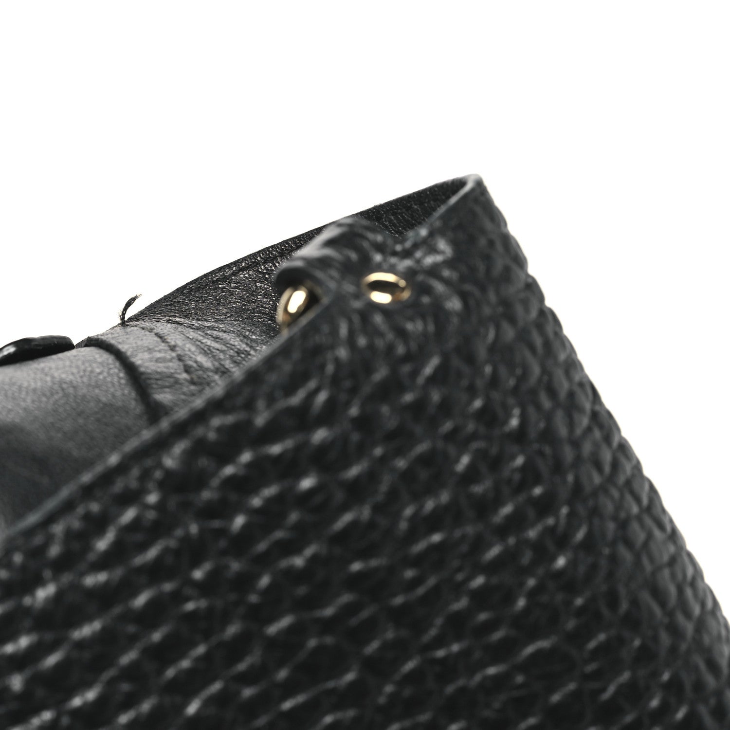 Heritage Grain Check Embossed Medium Dewsbury Tote Black