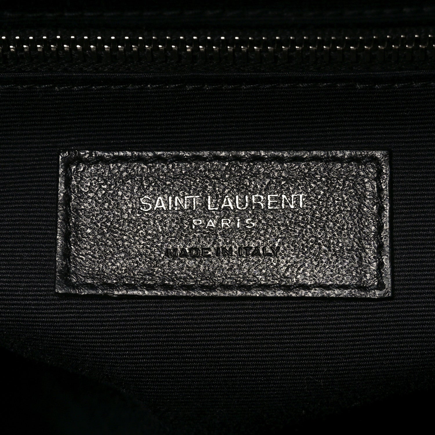Calfskin Y Quilted Monogram Large Loulou Chain Satchel Black