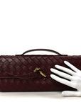 Nappa Intrecciato Long Andiamo Top Handle Clutch Barolo