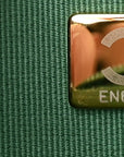 Lambskin Quilted Trendy CC Wallet On Chain WOC Green